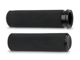 Knurled Fusion Handgrips – Black. Fits H-D 2008up With Throttle-By-Wire.